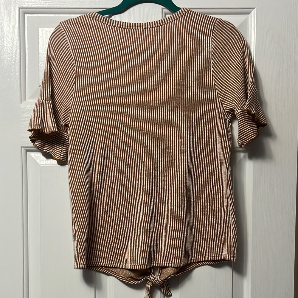 Striped Button-Up Top - Picture 2 of 6